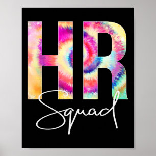 Hr Squad Tie Dye Byck Zur Schule Frauen Anerkennun Poster