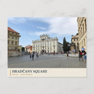 Hradčany-Platz in Prag Postkarte