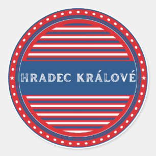 Hradec Králové City Pride Emblem – Tschechische Id Runder Aufkleber
