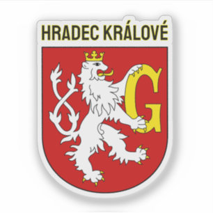 Hradec Králové Wappen, Tschechische Republik Aufkleber