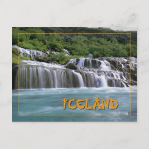 Hraunfossar Island Postkarte