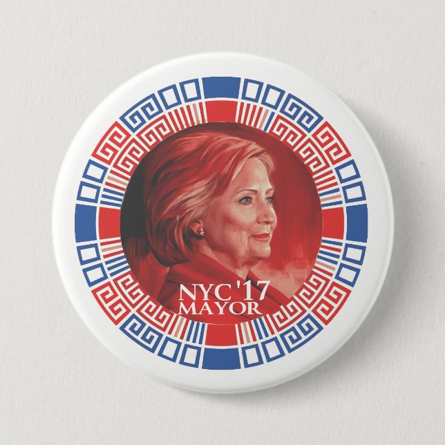 HRC für NYC 2017 Button (Vorderseite)