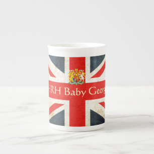 HRH Baby-George-Knochen-China-Wappen Tasse
