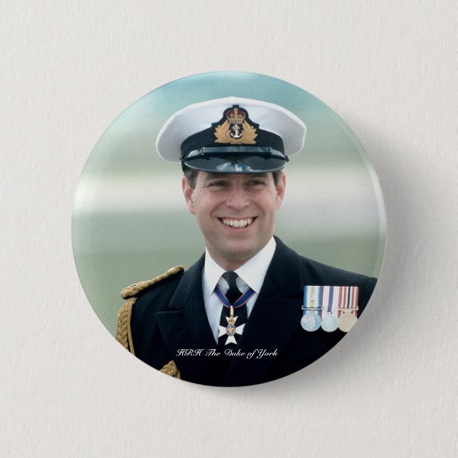 HRH Prince Andrew Button (Vorderseite)