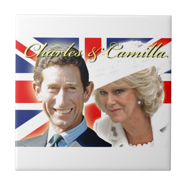 HRH Prince Charles & HRH Duchess of Cornwall Fliese (Vorderseite)