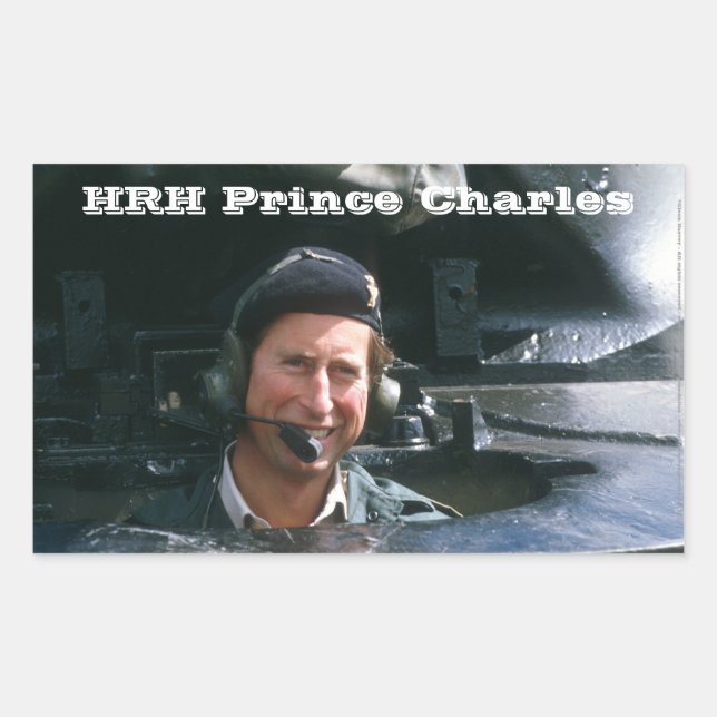 HRH Prince Charles Rechteckiger Aufkleber (Vorderseite)