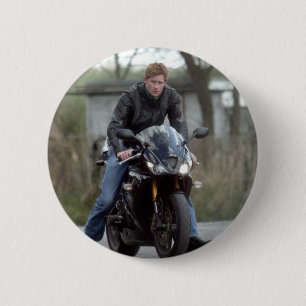 HRH Prince Harry Motorrad Button