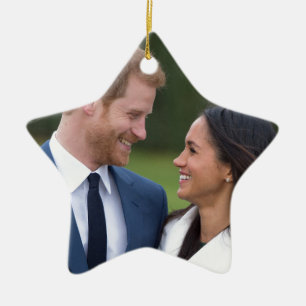 HRH Prince Harry und Meghan Markle Royal Wedding Keramik Ornament