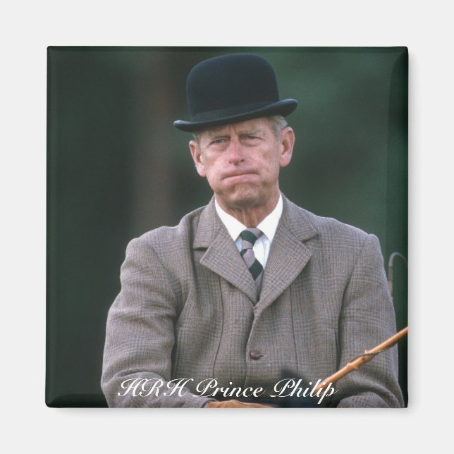 HRH Prince Philip Windsor 1980 Magnet (Vorne)