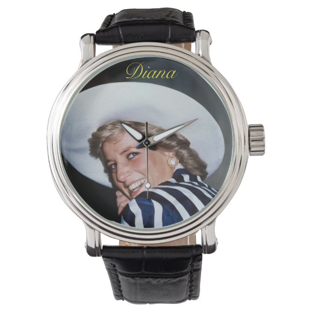 HRH Princess Diana Australia 1988 Pro Foto HD Armbanduhr (Vorderseite)