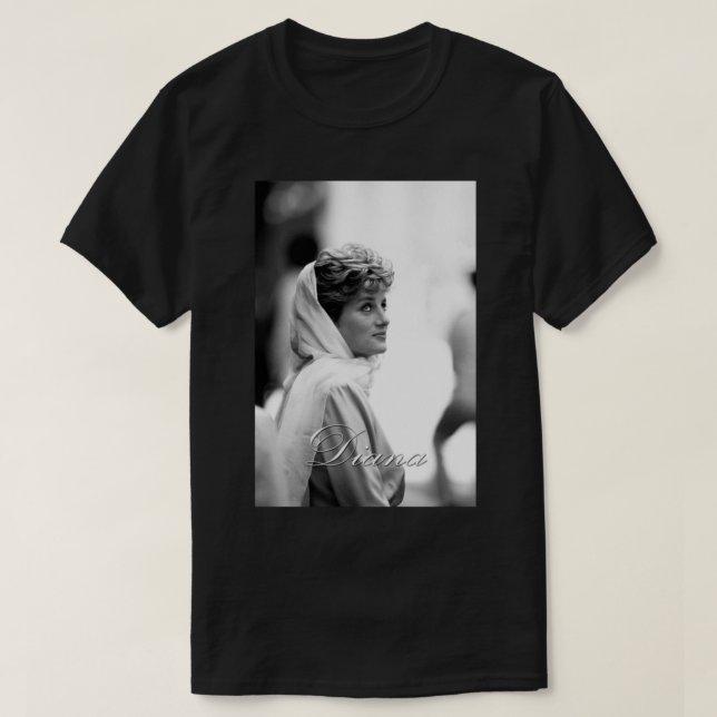 HRH Princess Diana - Berufliches Foto T-Shirt (Design vorne)