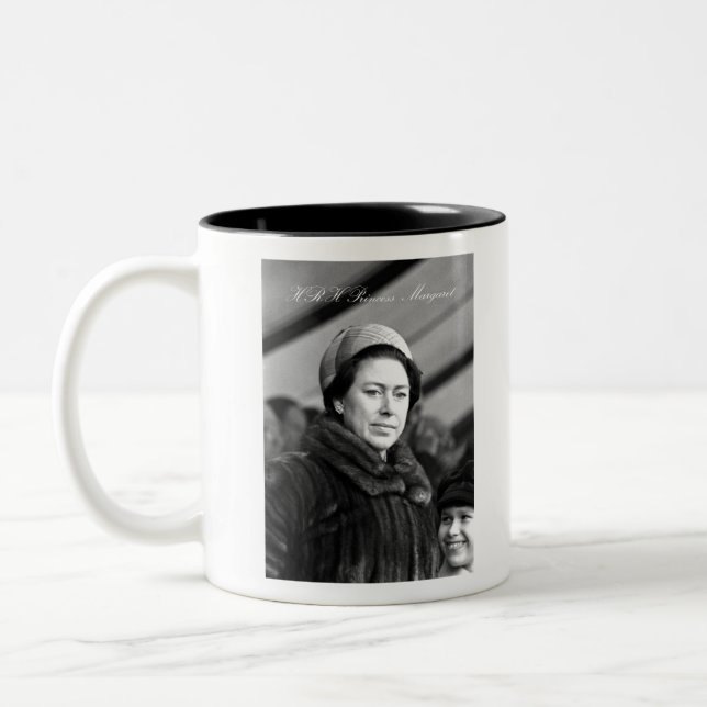 HRH Princess Margaret 1976 Zweifarbige Tasse (Links)