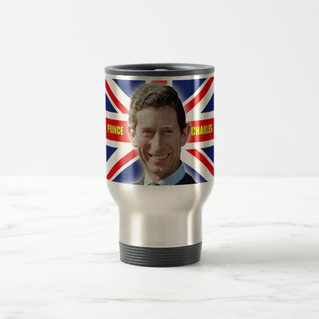 HRH Prinz Charles - Patiotic! Reisebecher (Mittel)