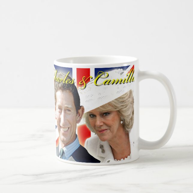 HRH Prinz Charles u. HRH Herzogin von Cornwall Tasse (Rechts)