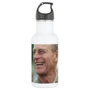 HRH Prinz Philip lacht Edelstahlflasche