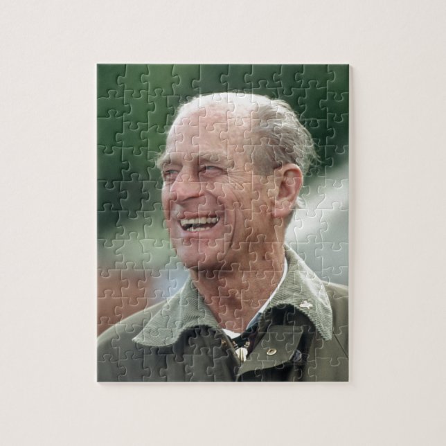 HRH Prinz Philip lacht Puzzle (Vertikal)