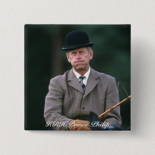 HRH Prinz Philip Windsor 1980 Button