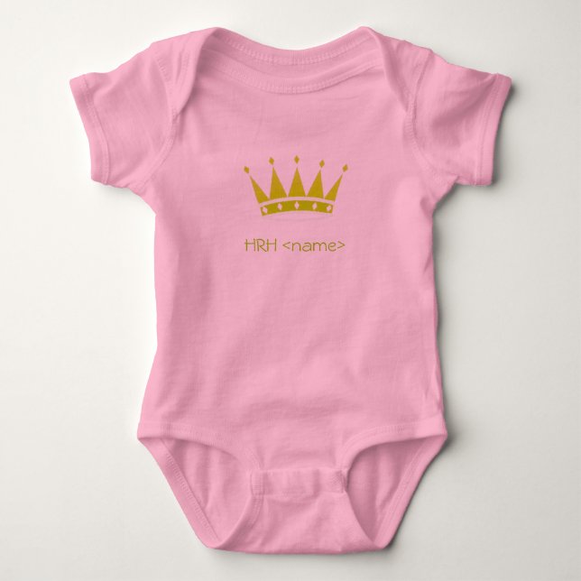HRH-Prinzessin Baby Strampler (Vorderseite)