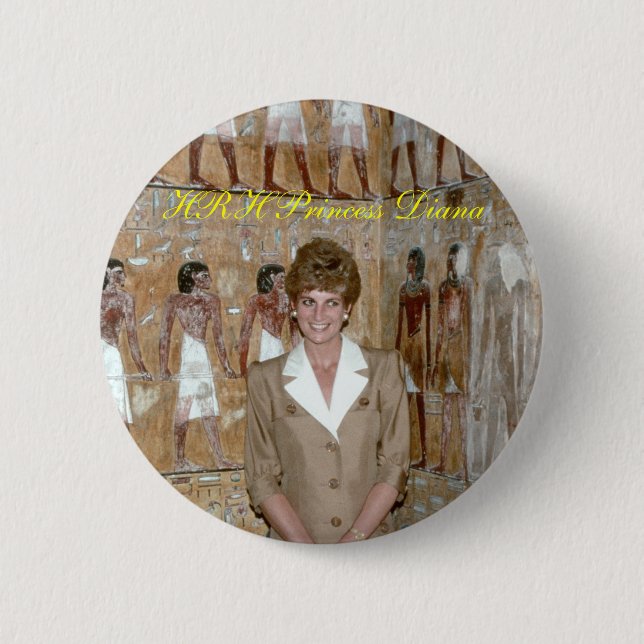 HRH Prinzessin Diana Ägypten 1992 Button (Vorderseite)
