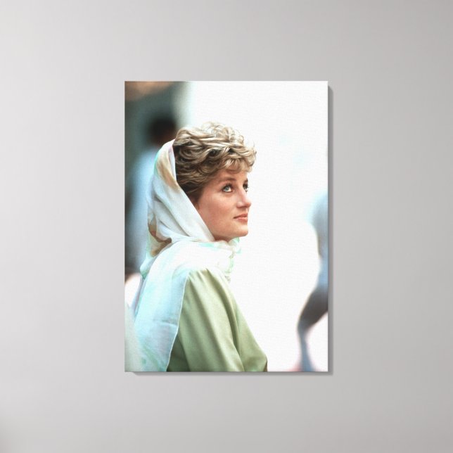 HRH Prinzessin Diana Ägypten 1992 Leinwanddruck (Vorderseite)