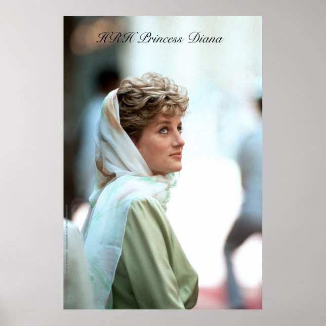 HRH Prinzessin Diana Ägypten 1992 Poster (Vorne)
