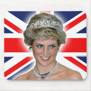 HRH Prinzessin Diana Union Jack Mousepad