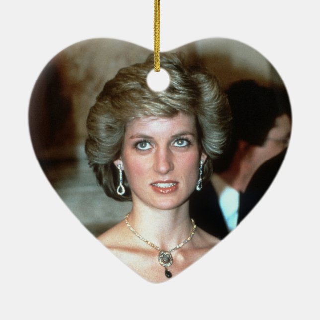 HRH Prinzessin Diana Wien 1986 Keramik Ornament (Hinten)