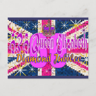 HRH Queen Elizabeth Diamond Jubilee Postkarte