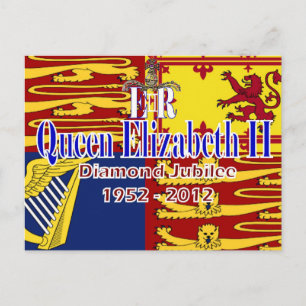 HRH Queen Elizabeth Diamond Jubilee Postkarte