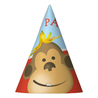 Hright Bold Colorful Go Bananas Partyhütchen