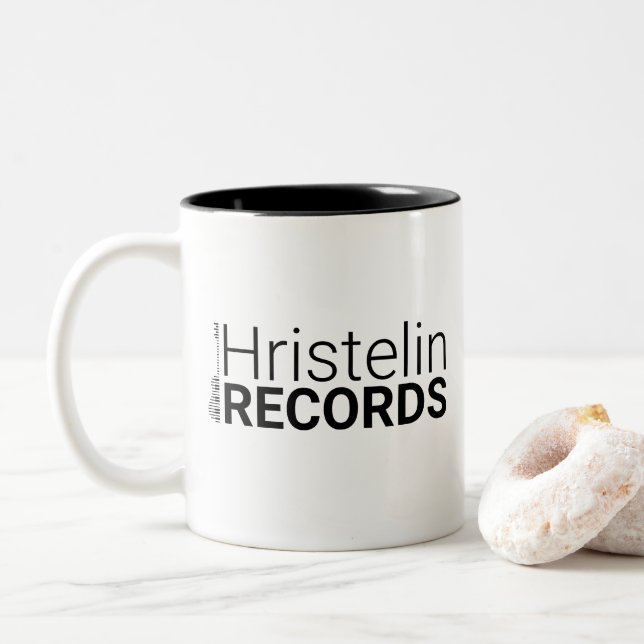 Hristelin PLATTEN Zweifarbige Tasse (Mit Donut)
