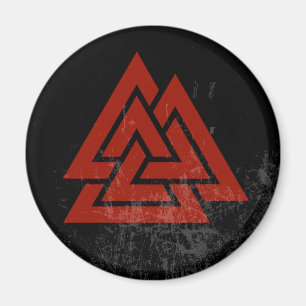 Hrungnirs Herz (roter u. schwarzer Schmutz) Magnet
