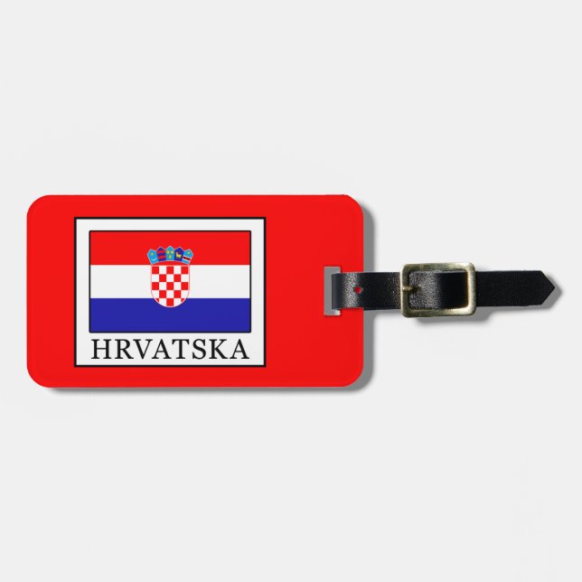 Hrvatska Gepäckanhänger (Vorderseite horizontal)