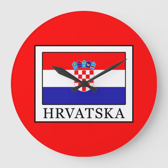 Hrvatska Große Wanduhr (Vorderseite)