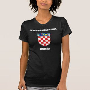Hrvatska Kostajnica, Kroatien mit Wappen T-Shirt