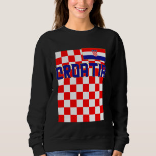 Hrvatska, Kroatien, Hrvatska zastava, Kroatische P Sweatshirt