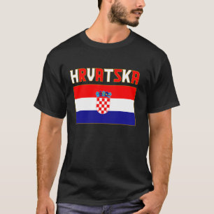 Hrvatska, Kroatien, Hrvatska zastava, Kroatische P T-Shirt