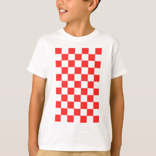 Hrvatska Kroatien Rote Quadrate T-Shirt