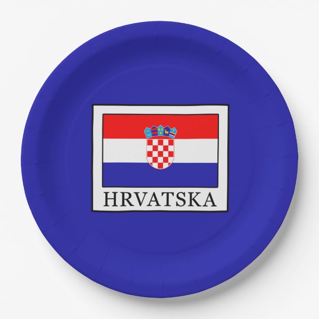 Hrvatska Pappteller (Vorderseite)