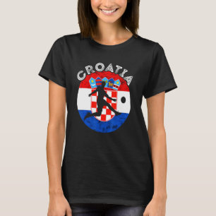 Hrvatska Soccer Team Kroatische Flagge Kroatische  T-Shirt
