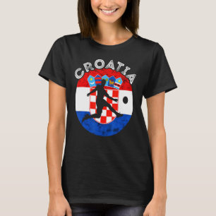 Hrvatska Soccer Team Kroatische Flagge Kroatische T-Shirt