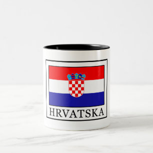 Hrvatska Zweifarbige Tasse
