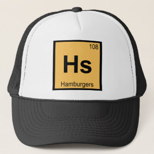 HS - Hamburger-Chemie-Periodensystem-Symbol Truckerkappe