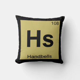 Hs - Handglocken Percussion Chemie Periodensystem Kissen