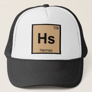 Hs - Hermes Gott Chemie Periodensystem Symbol Truckerkappe