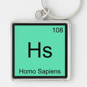 Hs - Homo Sapiens Chemistry Element Symbol T - Shi Schlüsselanhänger
