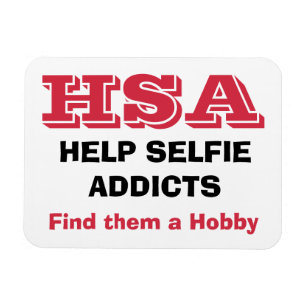 "HSA - Hilfe Selfie Addicts - Finden sie ein Hobby Magnet