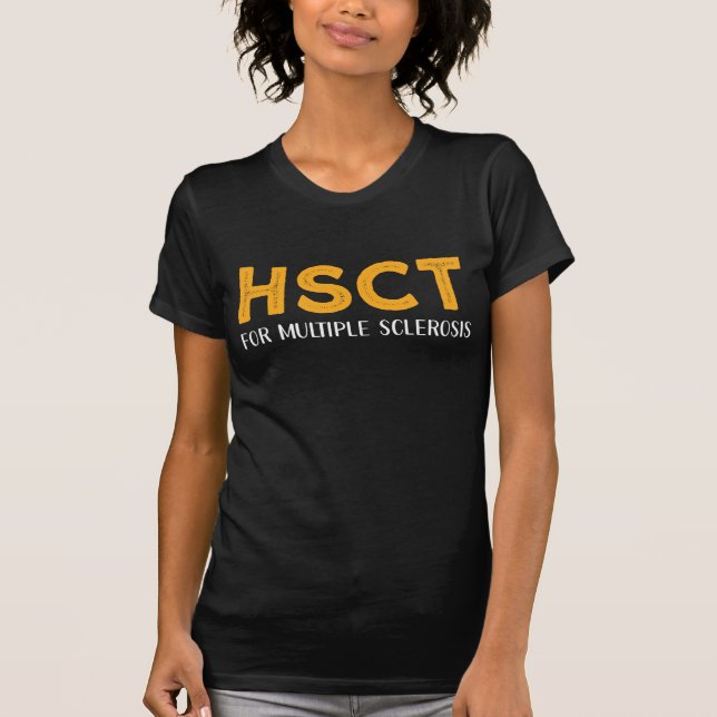 HSCT für Multiple Sklerose Bewusstsein T-Shirt (Vorderseite)