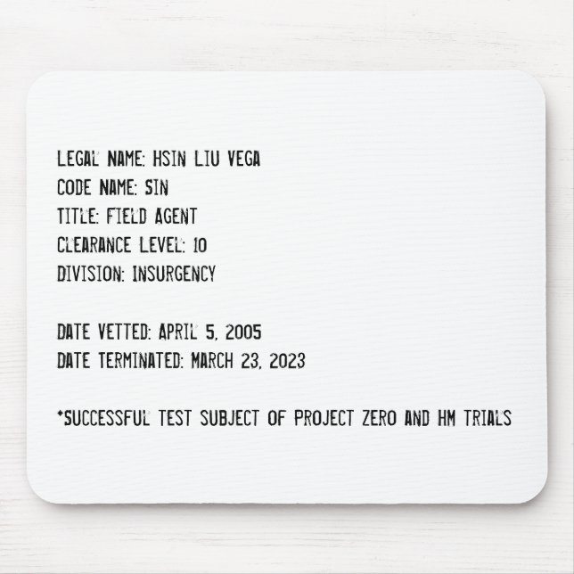 Hsin-Dateien Mousepad (Vorne)