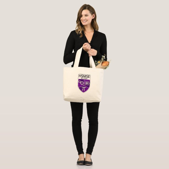 HSMSE Natural Tote Bag Jumbo Stoffbeutel (Vorderseite (Model))